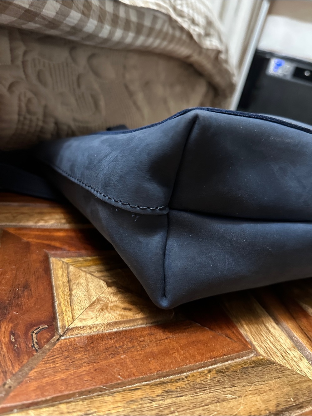 Portland Leather Deep Water Mini Crossbody Tote - Picture 3 of 5